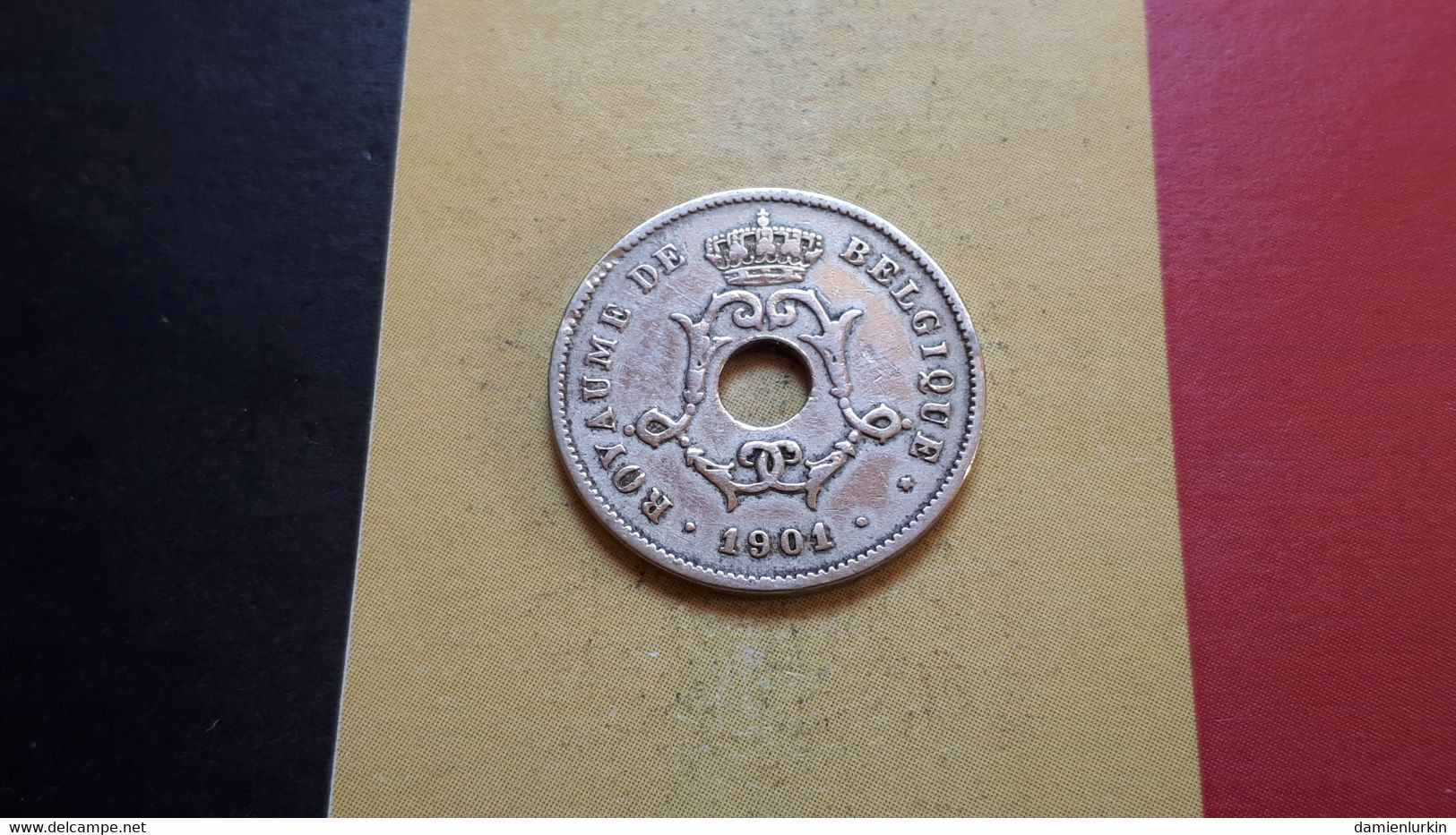 BELGIQUE LEOPOLD II 10 CENTIMES 1901 FR (LA PLUS RARE DE LA SERIE) - 10 Cents