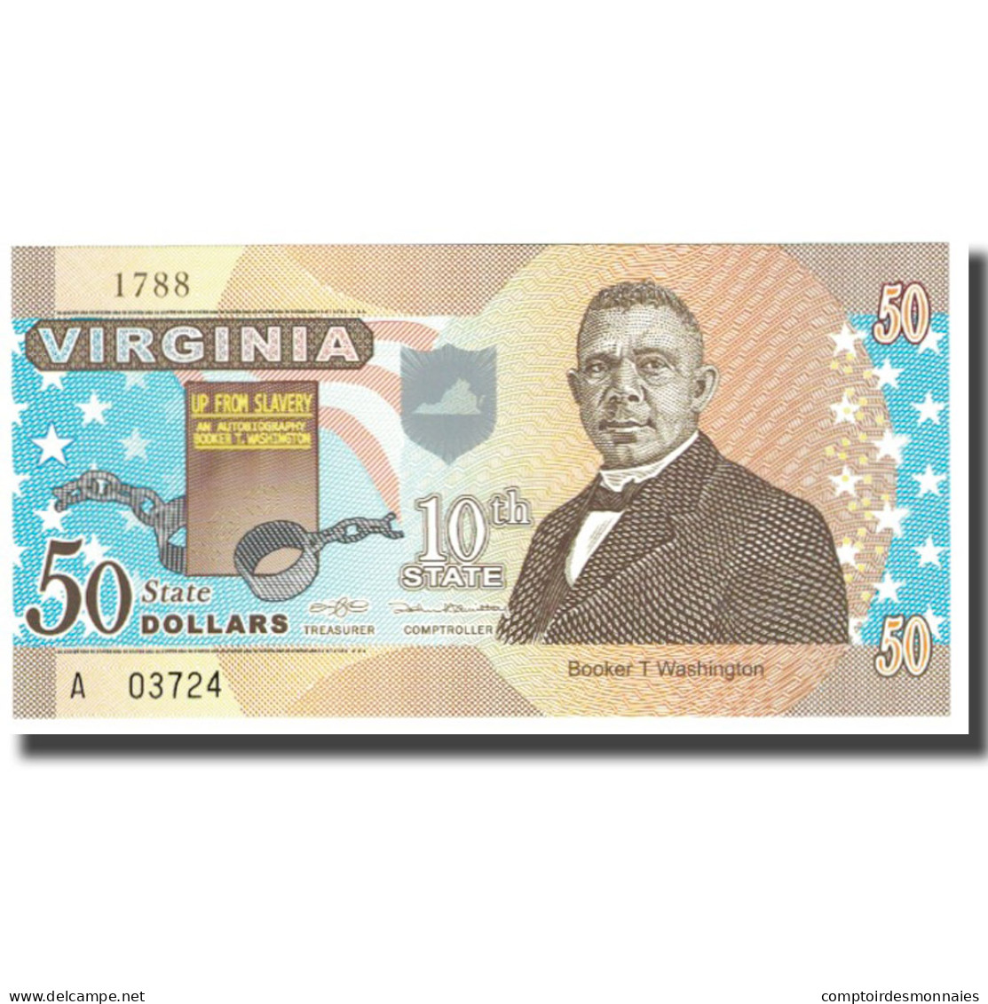 Billet, États-Unis, 50 Dollars, VIRGINIA, NEUF - A Identificar