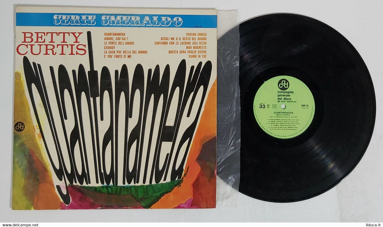 I104172 LP 33 Giri - Betty Curtis - Guantanamera - CGD Serie Smeraldo 1967 - Other - Italian Music