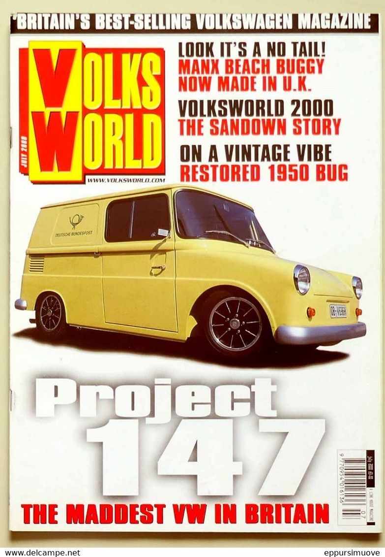 VOLKS WORLD July 2000 - VW PROJECT 147, BUGGY, SANDOWN, RESTORED 1950 BUG - Verkehr