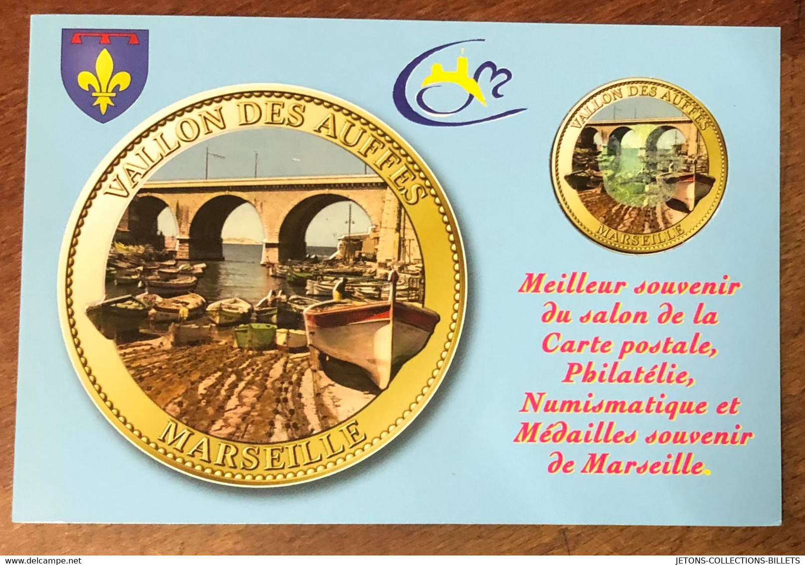 13 MARSEILLE VALLON DES AUFFES ENCART AB 2011 SANS LA MÉDAILLE ARTHUS-BERTRAND JETON MEDALS COINS TOKENS - 2011