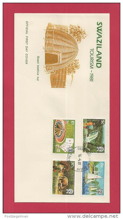 SWAZILAND, 1981,  Mint FDC , Tourism,   Nr(s) 371-374,  F 3484 - Swaziland (1968-...)