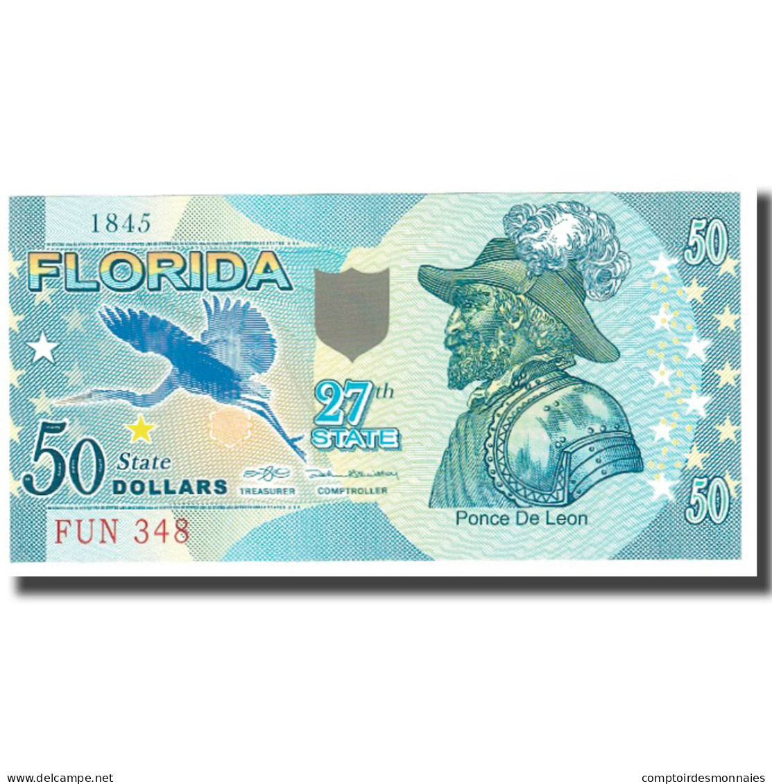 Billet, États-Unis, 50 Dollars, FLORIDA, NEUF - A Identifier