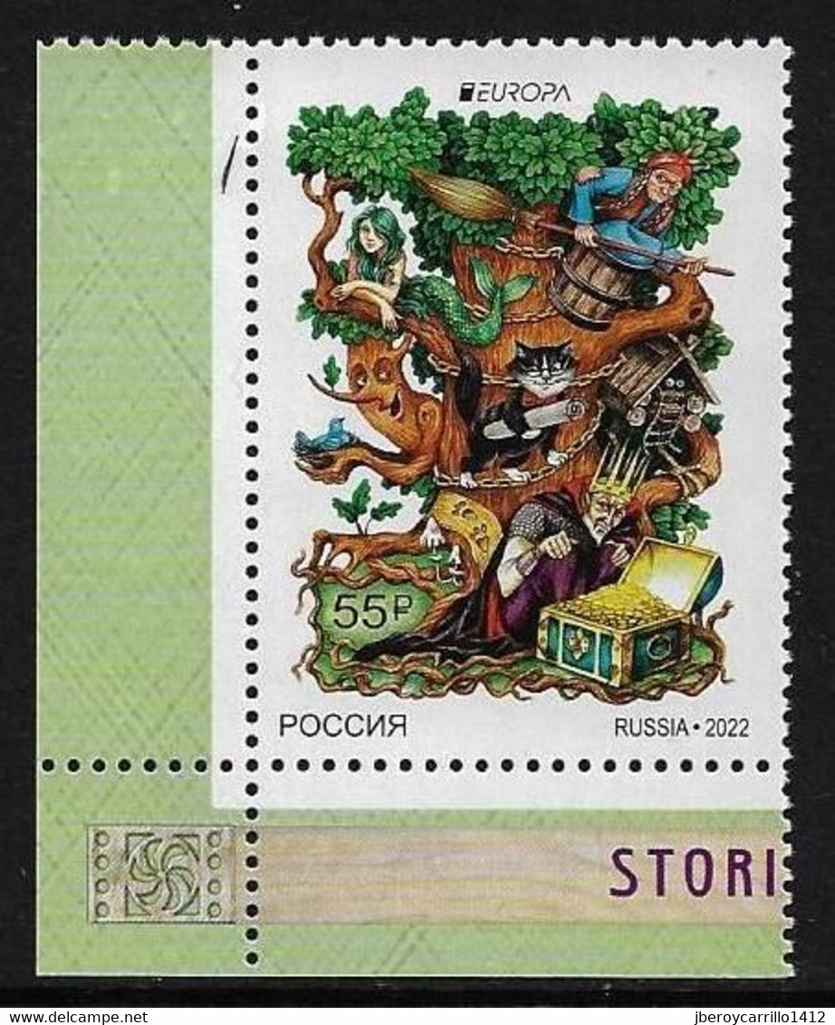 RUSSLAND /RUSSIA  /RUSIA  - EUROPA 2022 -"STORIES And MYTHS"- POEM By PUSHKIN.- SET Of 1 STAMP - CH - INF-IZQ - 2022