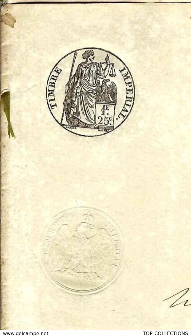 1856 GREFFE DU TRIBUNAL DE MARSEILLE CERTIFICAT DE VISITE DU NAVIRE  « Belle Assise »  ETAT NAVIGATION  VOIR SCANS. - Historical Documents