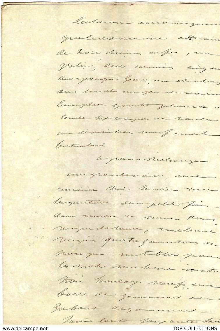1856 GREFFE DU TRIBUNAL DE MARSEILLE CERTIFICAT DE VISITE DU NAVIRE  « Belle Assise »  ETAT NAVIGATION  VOIR SCANS. - Historical Documents