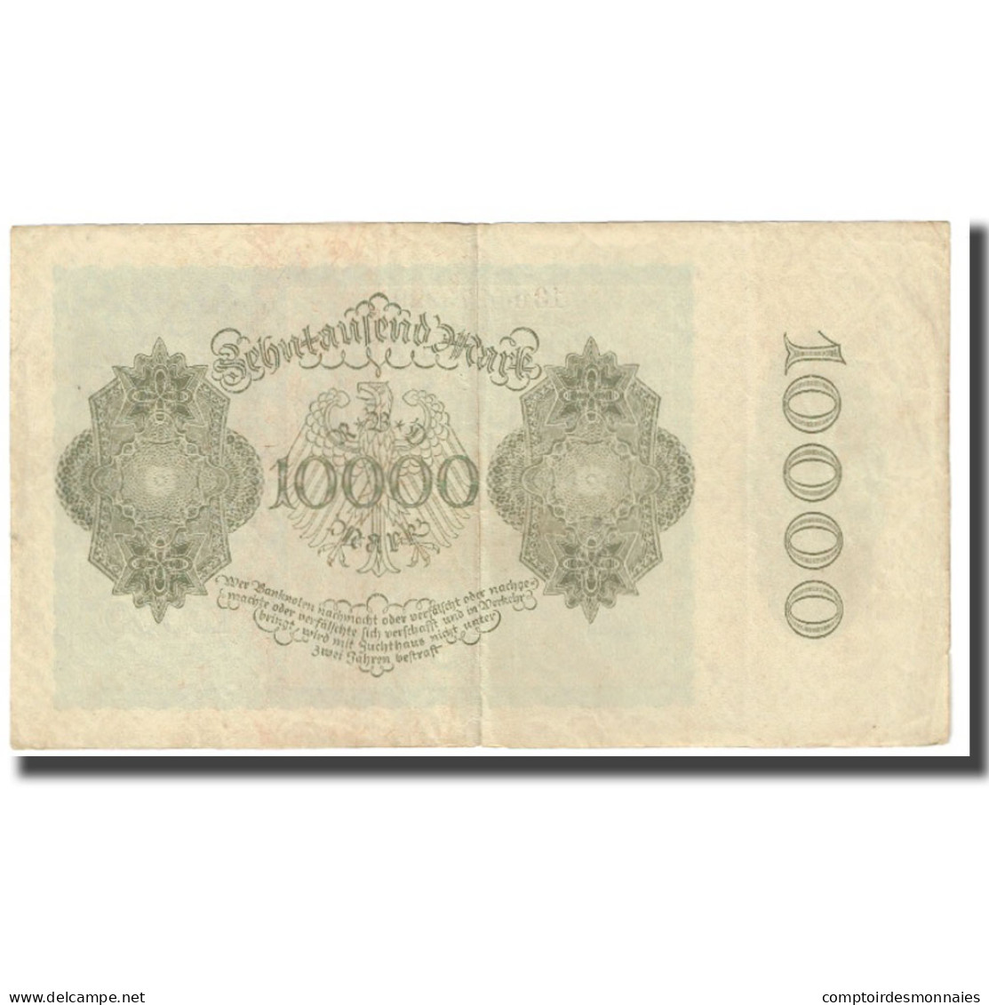 Billet, Allemagne, 10,000 Mark, 1922, 1922-01-19, KM:71, TTB - 10.000 Mark