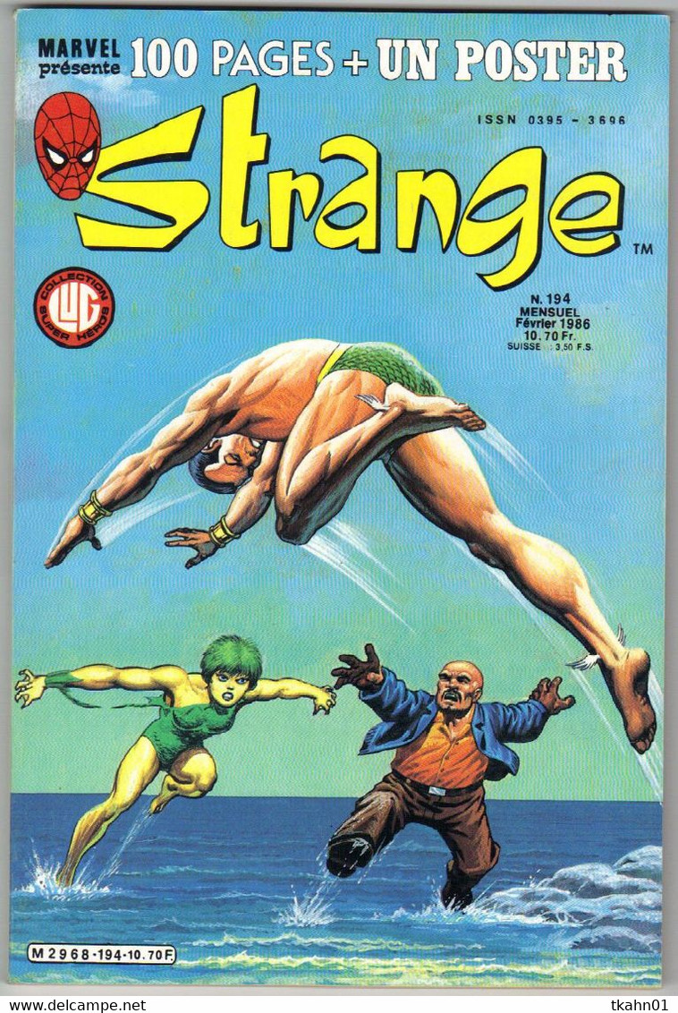 STRANGE  N° 194  " LUG   "  DE  1986  TBE  SANS POSTER - Strange