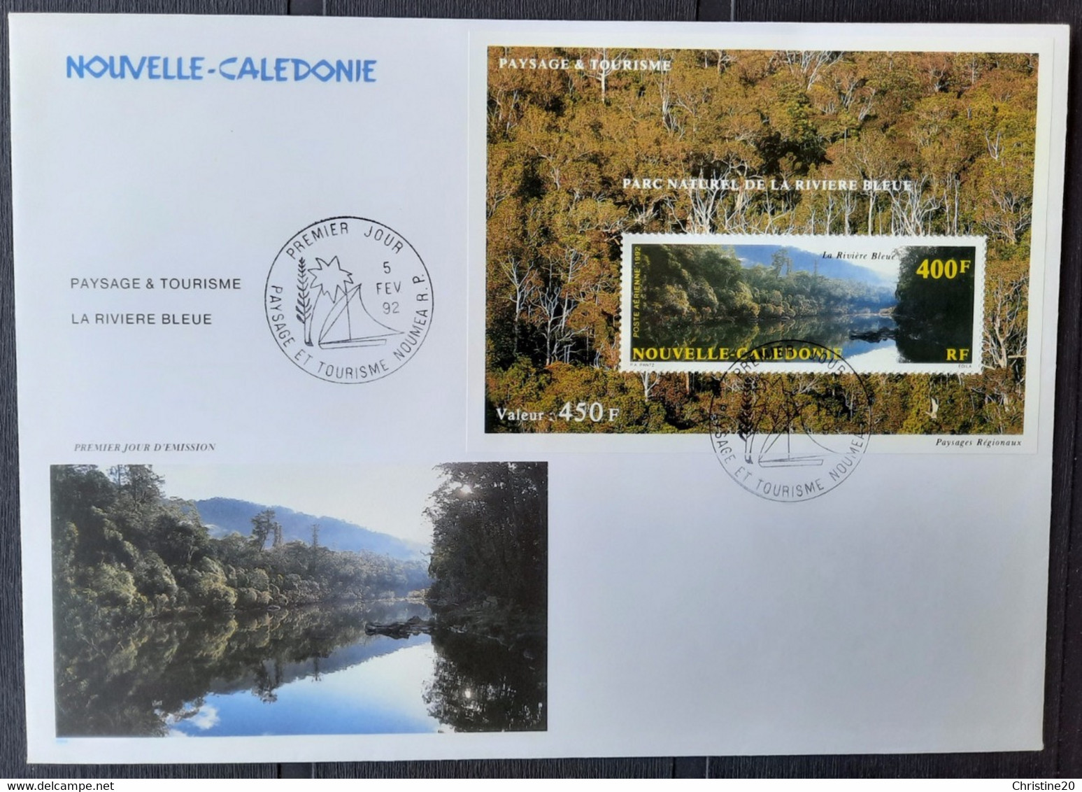 Nouvelle-Calédonie 1992 BF12 Premier Jour TB - Covers & Documents