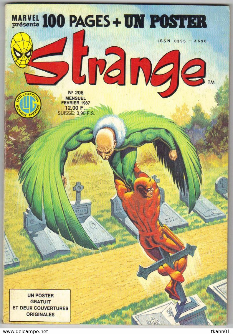 STRANGE  N° 206  " LUG   "  DE  1987  SANS POSTER - Strange