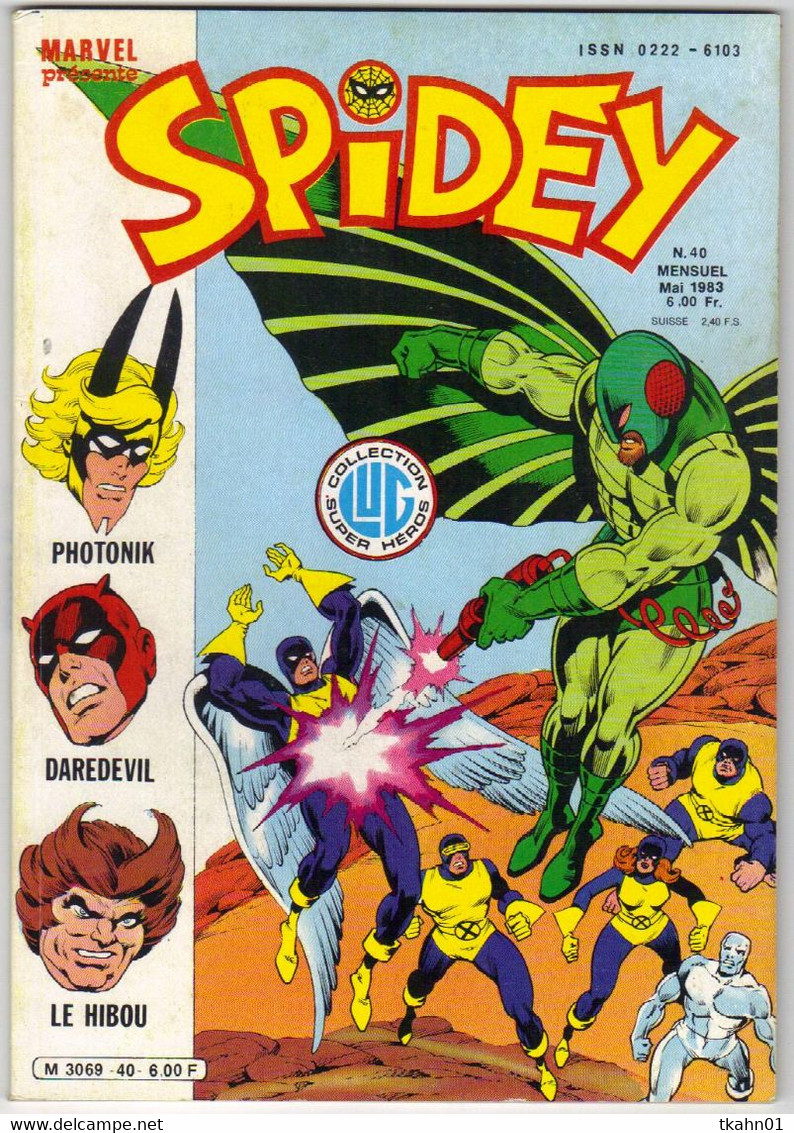 SPIDEY  N° 40  " LUG   "  DE  1983  TBE - Spidey