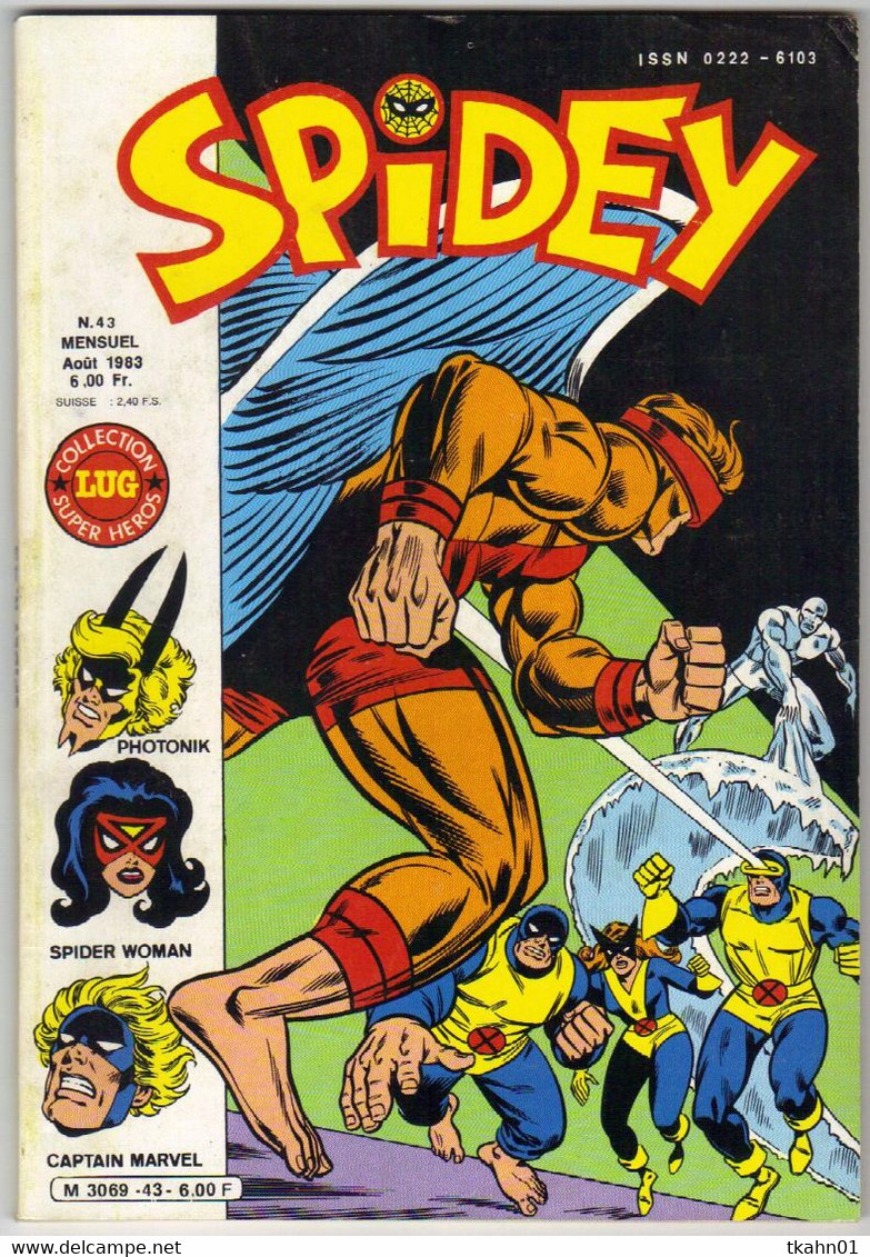 SPIDEY  N° 43  " LUG   "  DE  1983  TBE - Spidey