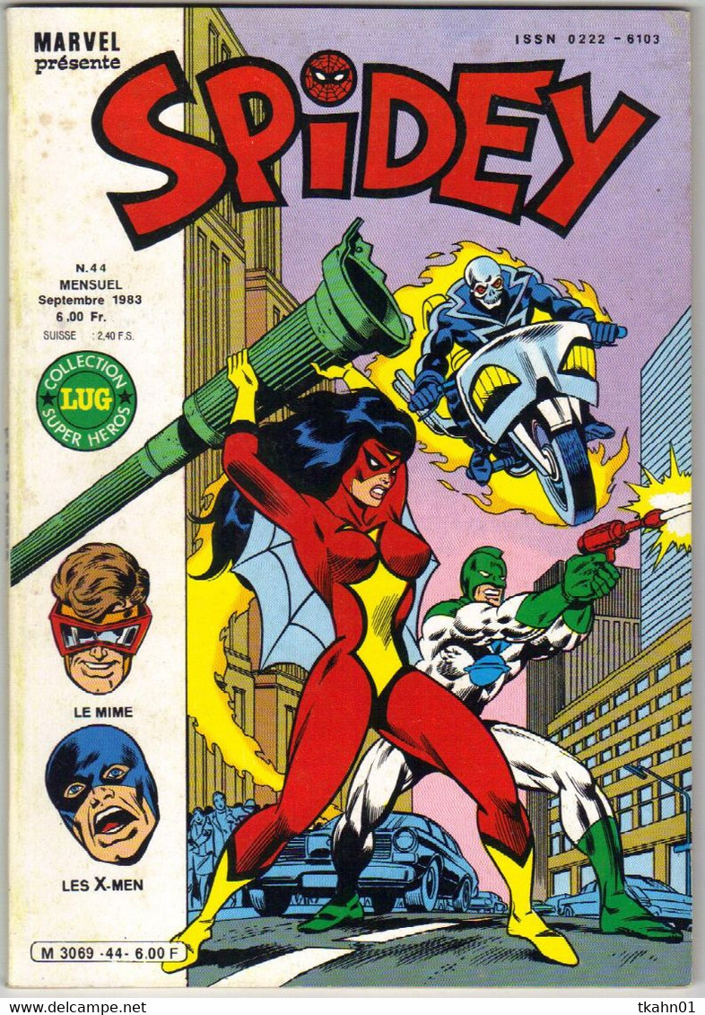 SPIDEY  N° 44  " LUG   "  DE  1983  TBE - Spidey