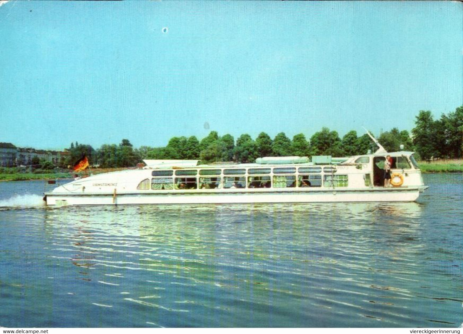 ! DDR Ansichtskarte Frankfurt A.d. Oder, 1983, Schiff - Steamers