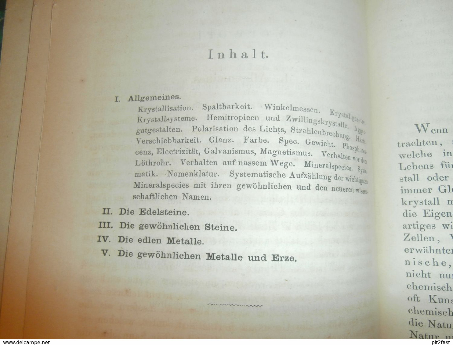 Buch Mineralogie , 1862, Franz Von Kobell , Edelsteine , Mineralien , Kristalle , Steine , Erz , Erze ,Fachbuch Geologie - Minéraux