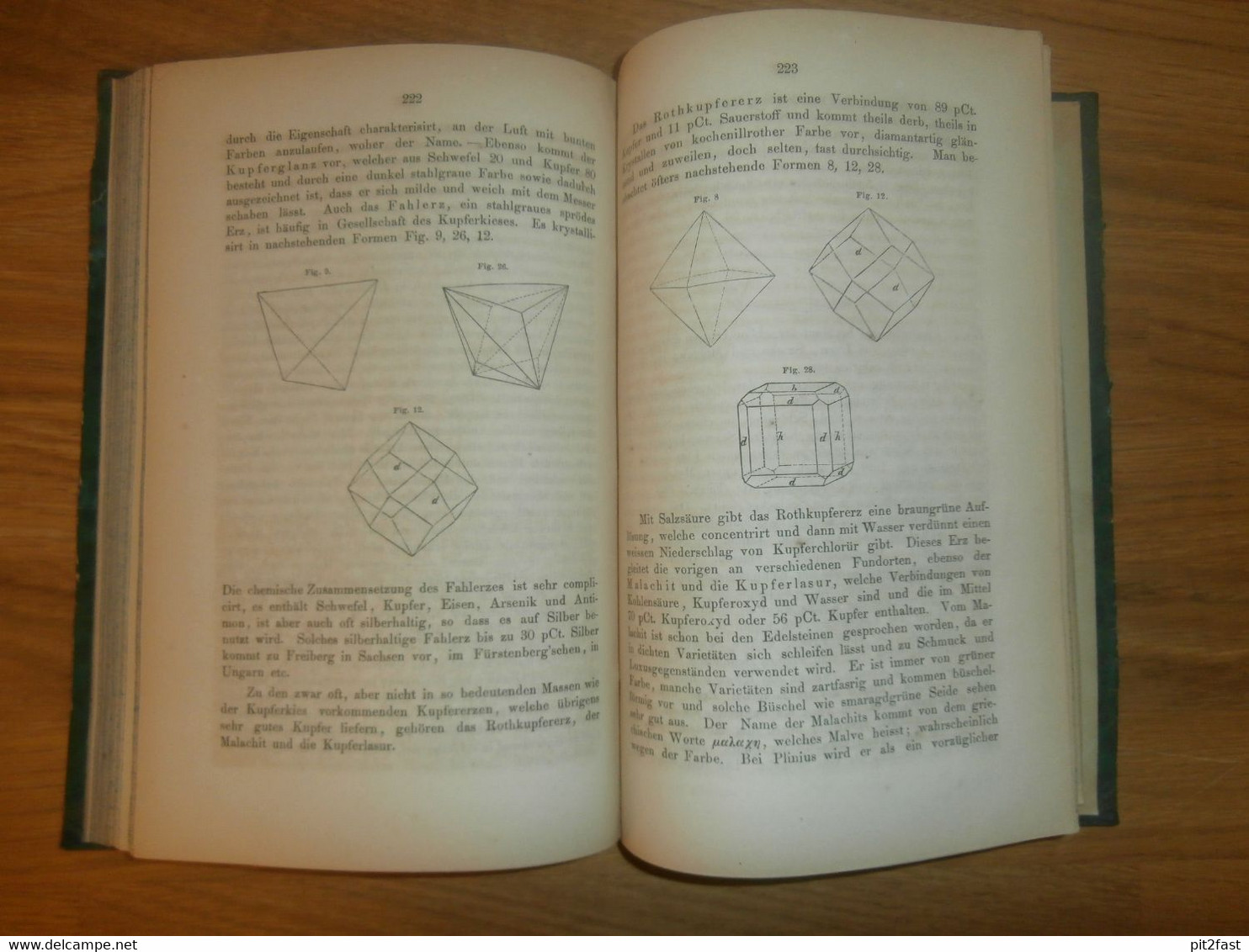 Buch Mineralogie , 1862, Franz von Kobell , Edelsteine , Mineralien , Kristalle , Steine , Erz , Erze ,Fachbuch Geologie