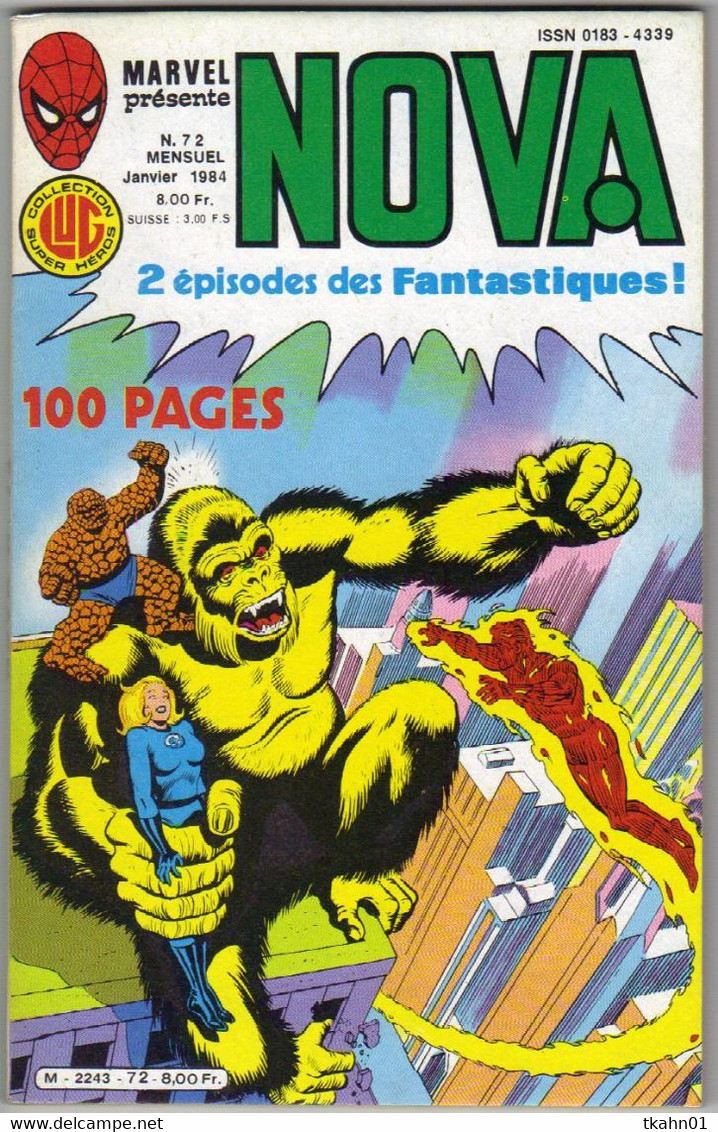 NOVA  N° 72   " LUG   "  DE  1984  TBE   PETIT FORMAT - Nova