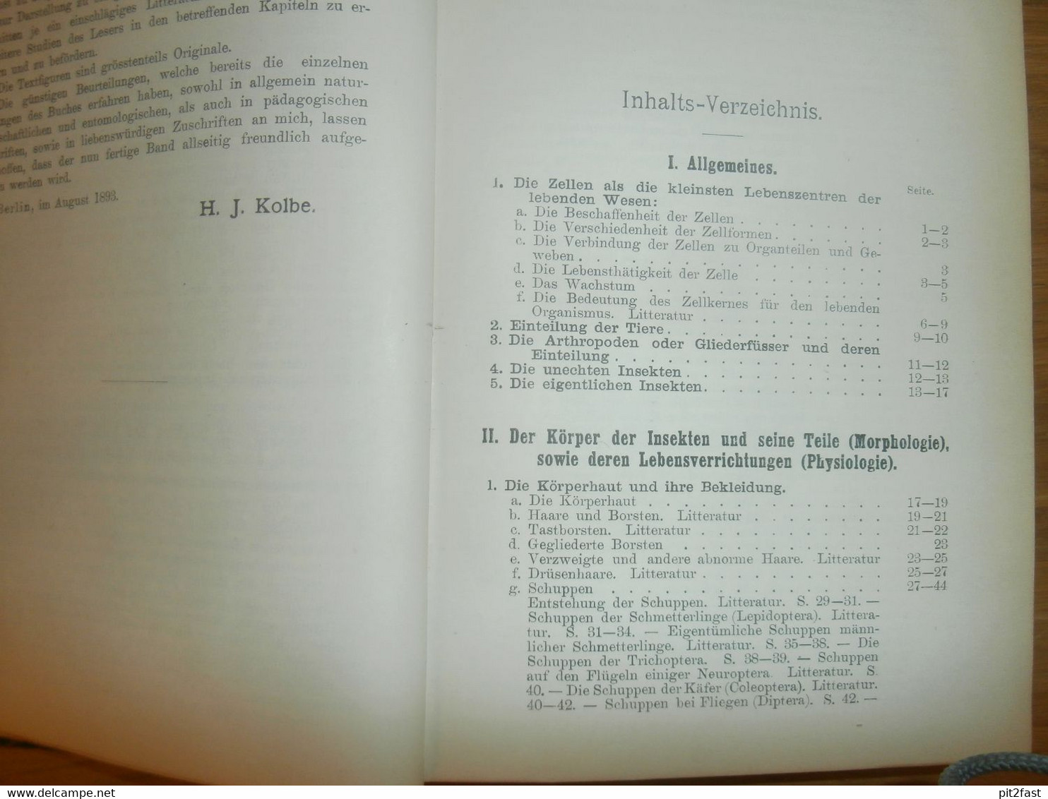 Einführung In Die Kenntnis Der Insekten , 1893 , H.J. Kolbe , Kgl. Museum Der Naturkunde , Insektenkunde ,Entomologie !! - Ed. Originales