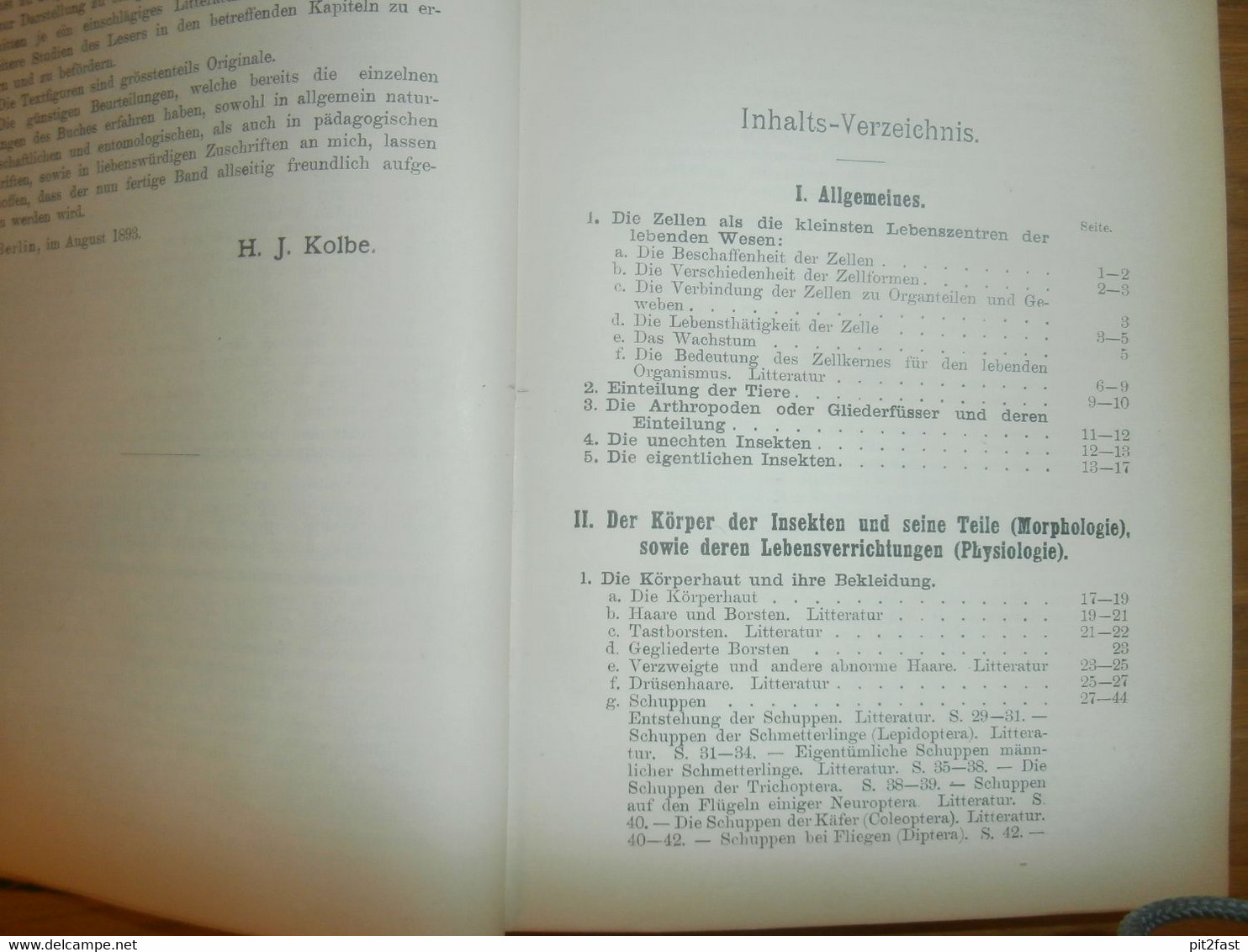 Einführung In Die Kenntnis Der Insekten , 1893 , H.J. Kolbe , Kgl. Museum Der Naturkunde , Insektenkunde ,Entomologie !! - Original Editions