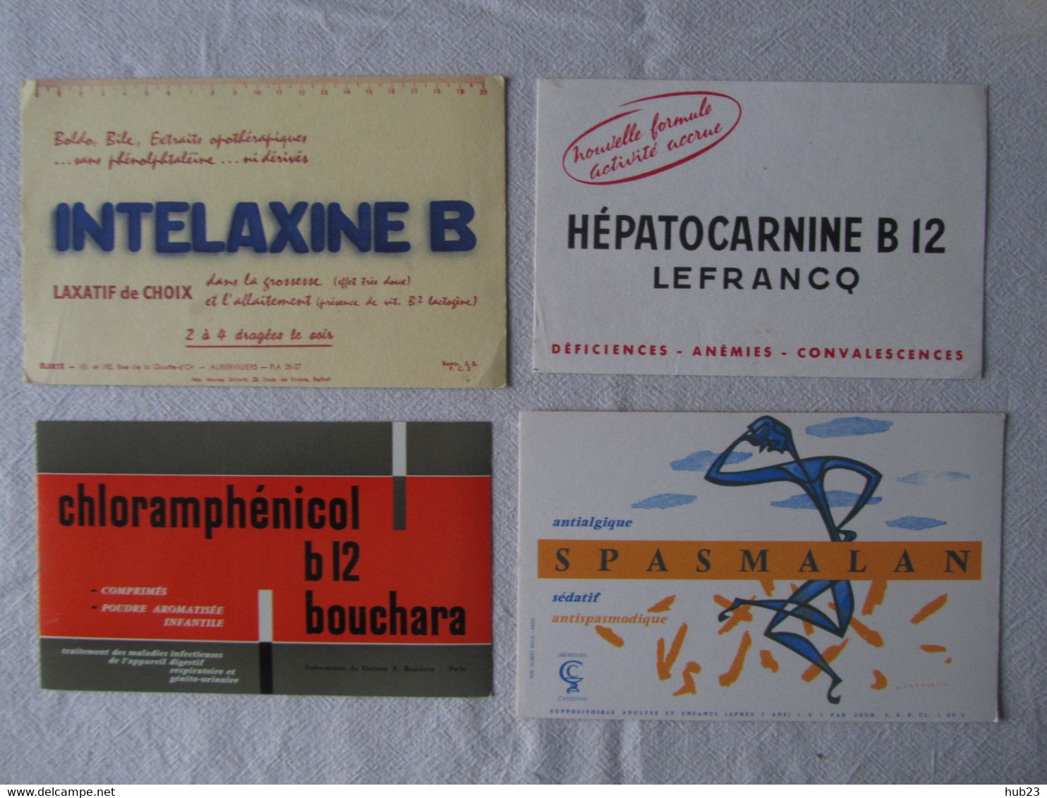 BUVARDS, lot de 90 buvards, essentiellement domaine médical et produits pharmaceutiques