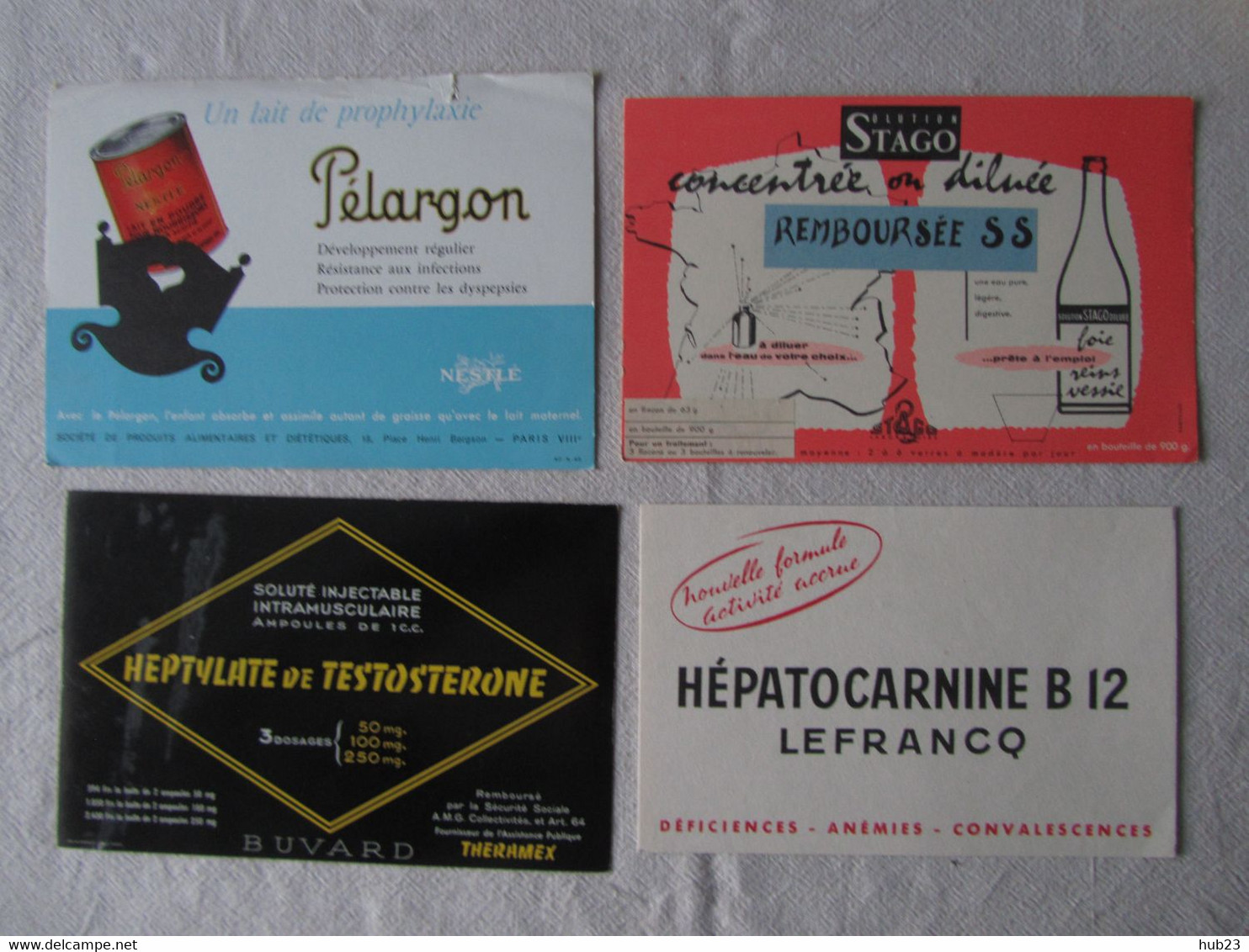 BUVARDS, lot de 90 buvards, essentiellement domaine médical et produits pharmaceutiques