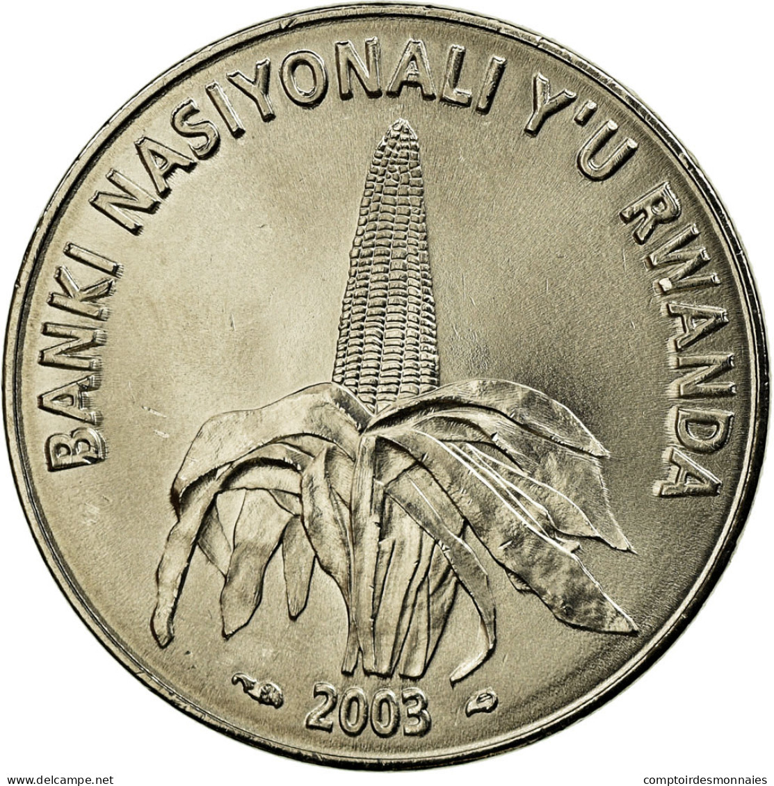 Monnaie, Rwanda, 50 Francs, 2003, Paris, SUP, Nickel Plated Steel, KM:26 - Rwanda