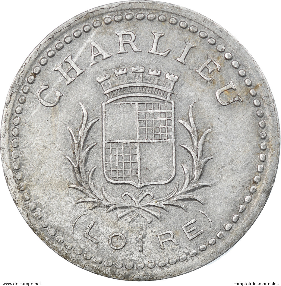 Monnaie, France, Union Commerciale Et Industrielle, Charlieu, 25 Centimes, 1920 - Monétaires / De Nécessité