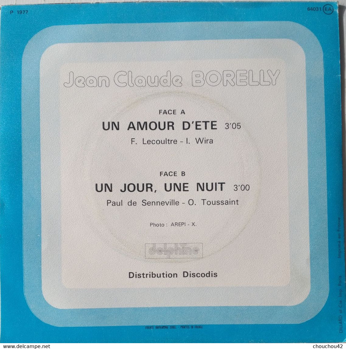 JEAN CLAUDE BORELLY UN AMOUR D'ETE - Instrumental
