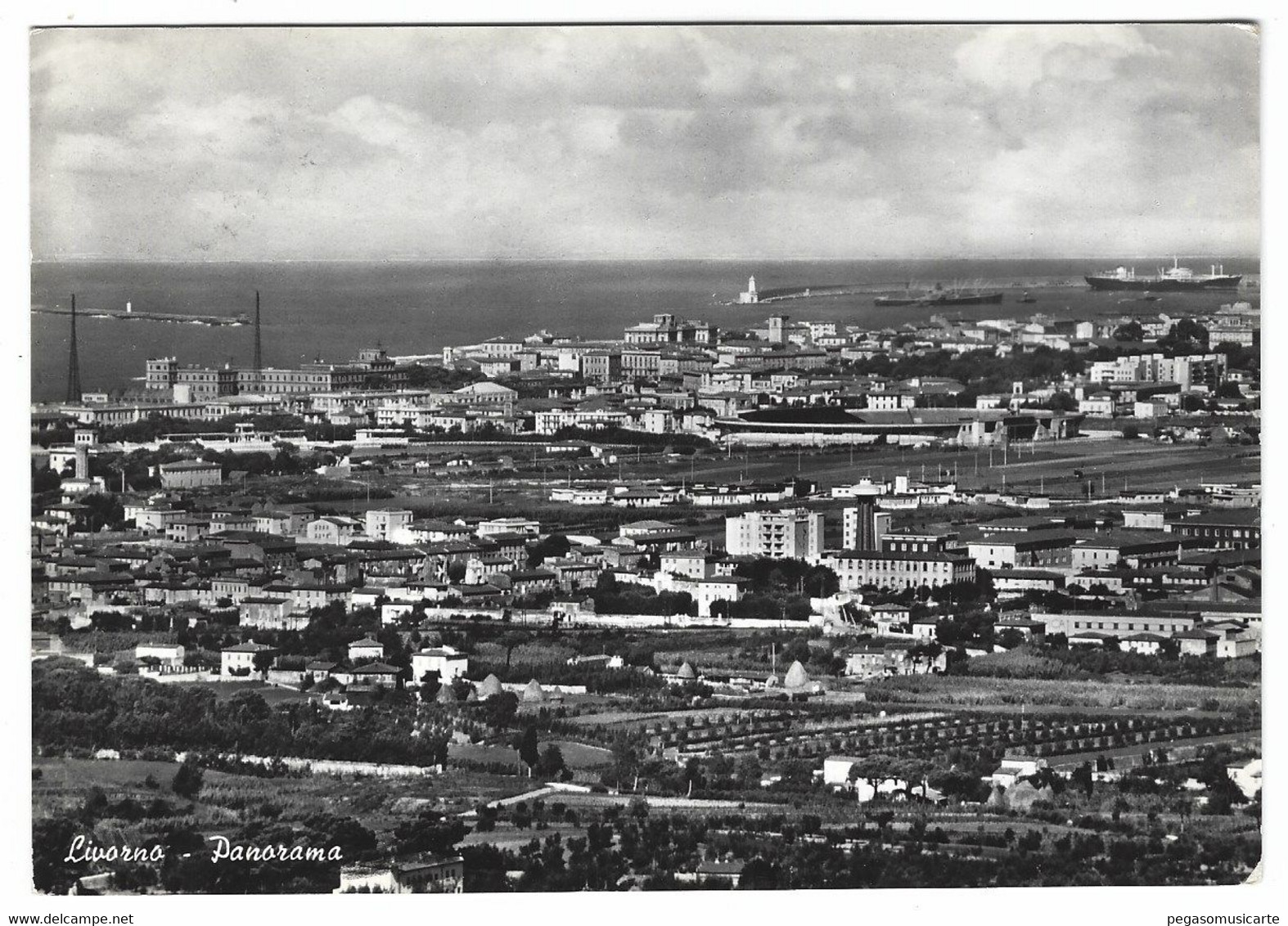 15056 - LIVORNO PANORAMA 1955 - Livorno