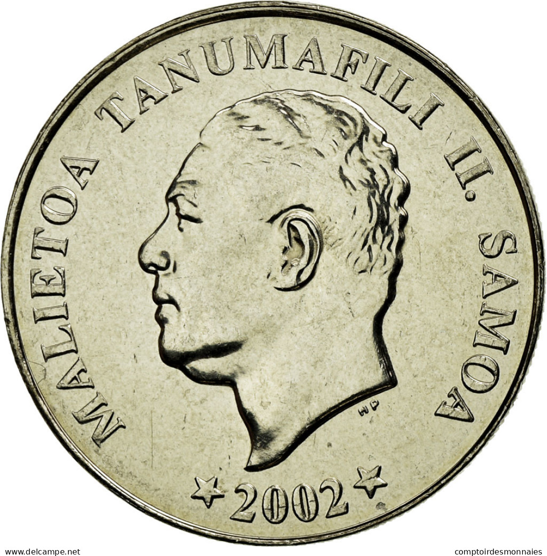 Monnaie, Samoa, 10 Sene, 2002, SUP, Copper-nickel, KM:132 - Samoa
