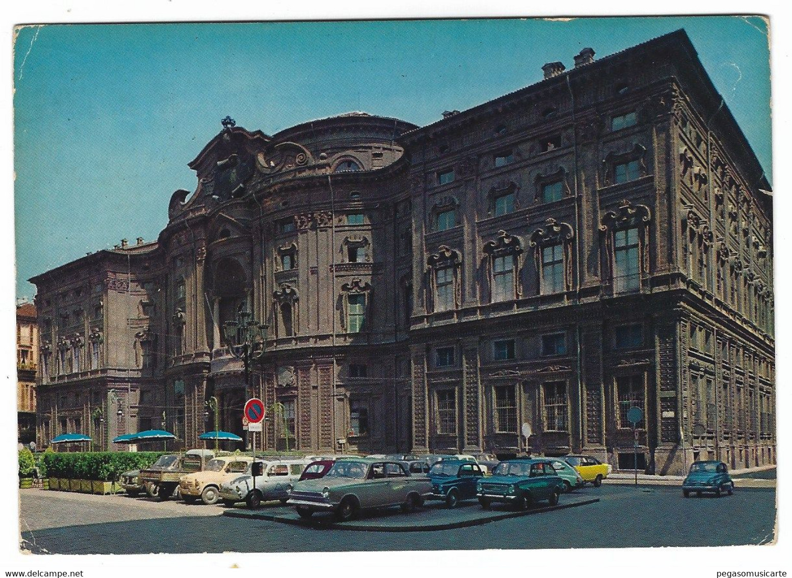 15061 - TORINO PALAZZO CARIGNANO ANIMATA AUTO CAR 1980 CIRCA - Palazzo Carignano