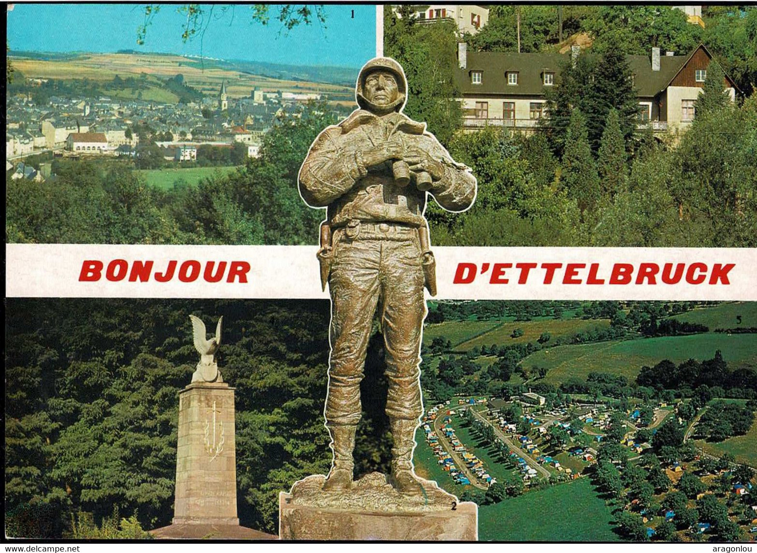 Luxembourg, Luxemburg  Carte Postale Ettelbruck Monument Général Patton 2e Guèrre Mondiale - Ettelbruck