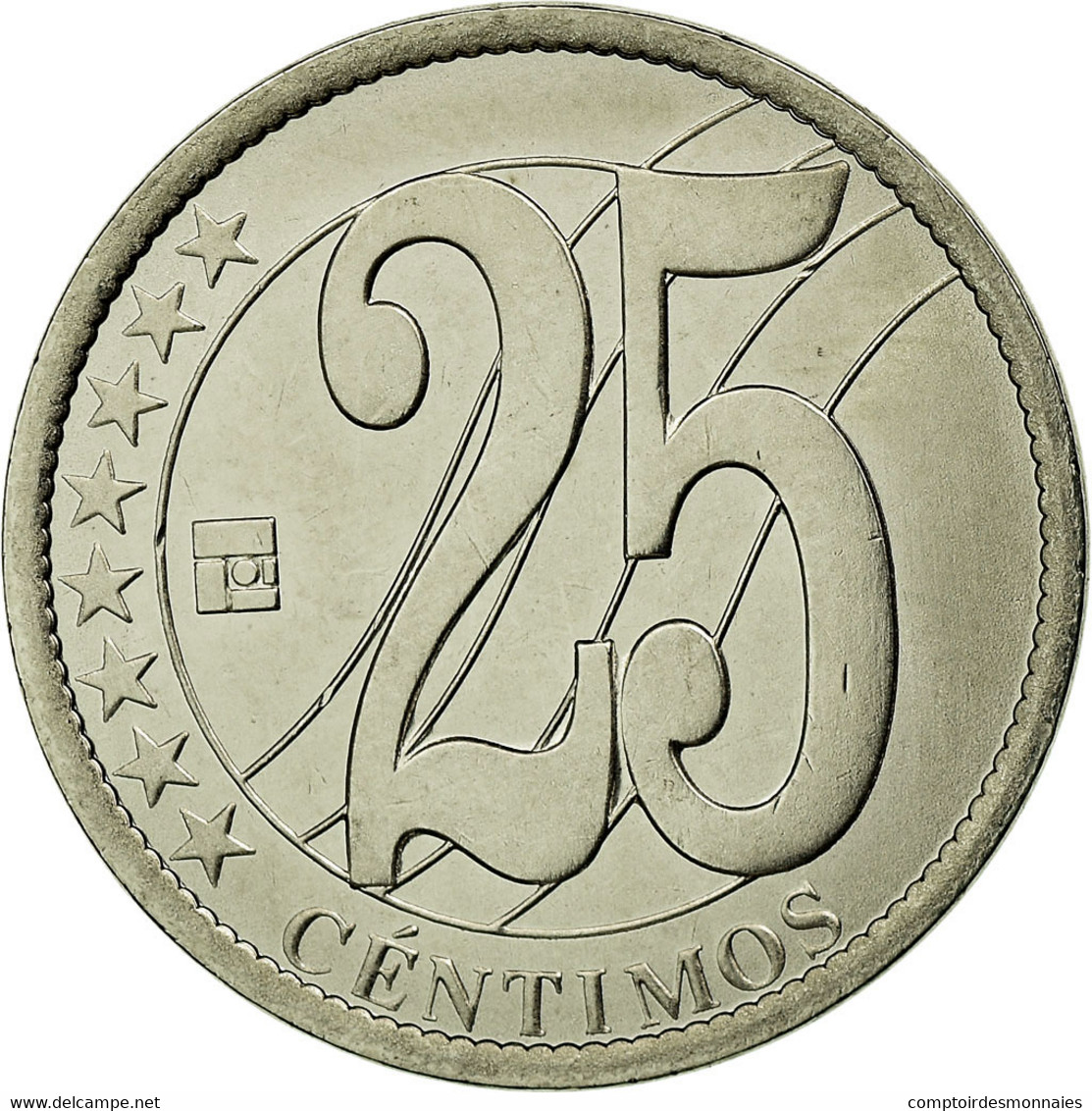 Monnaie, Venezuela, 25 Centimos, 2007, Maracay, TTB, Nickel Plated Steel, KM:91 - Venezuela