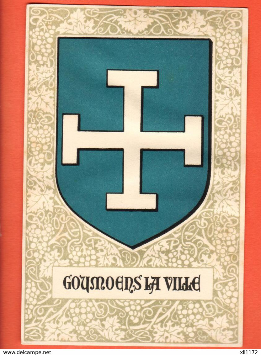 ZMK-06 Goumoens-la-Ville  Gros-de-Vaud  Blason Armoiries Armorial Flammes Ecusson  Non Circulé - Goumoëns