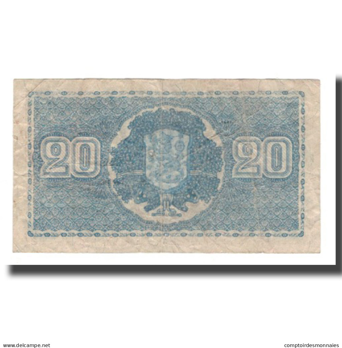 Billet, Finlande, 20 Markkaa, 1945 (1948), KM:86, B+ - Finland