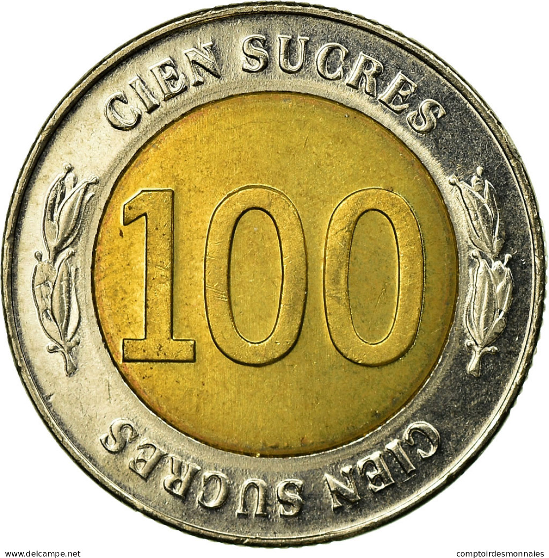 Monnaie, Équateur, 70th Anniversary - Central Bank	1997, 100 Sucres, 1997, SUP - Ecuador