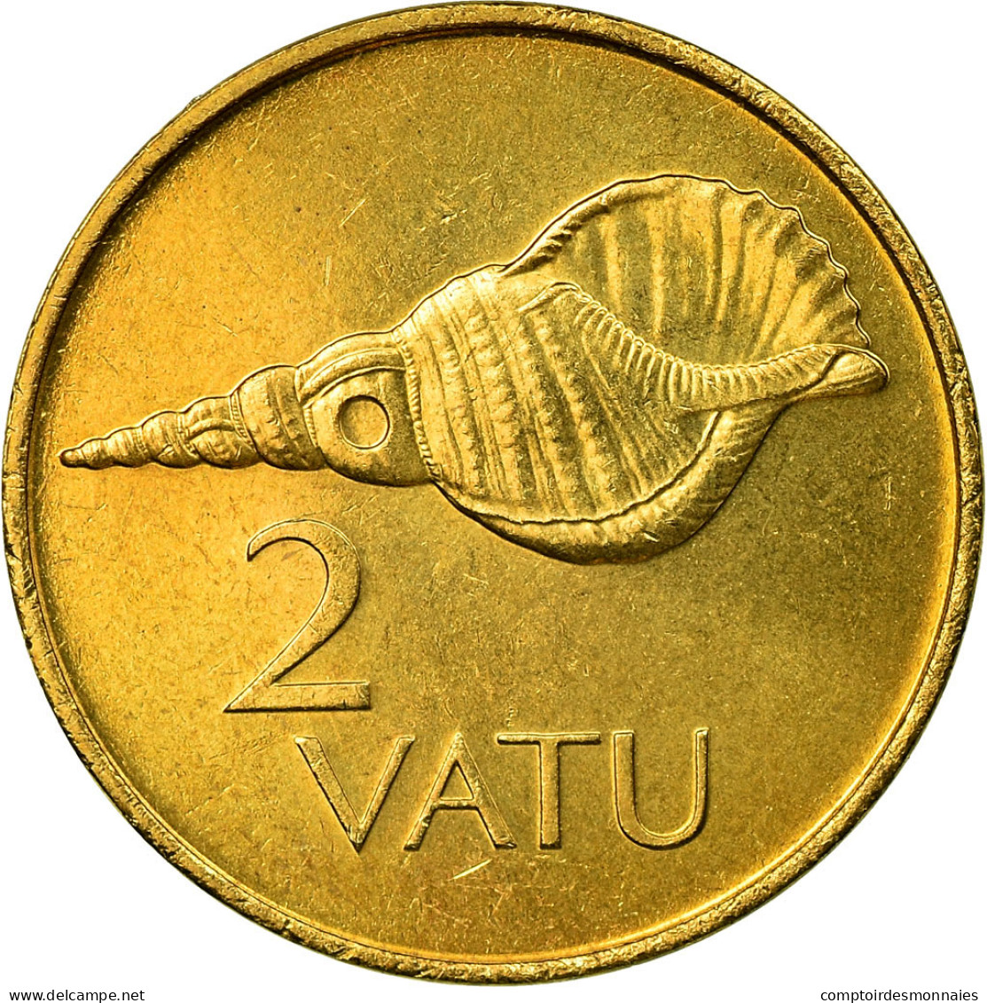 Monnaie, Vanuatu, 2 Vatu, 1999, British Royal Mint, TTB, Nickel-brass, KM:4 - Vanuatu