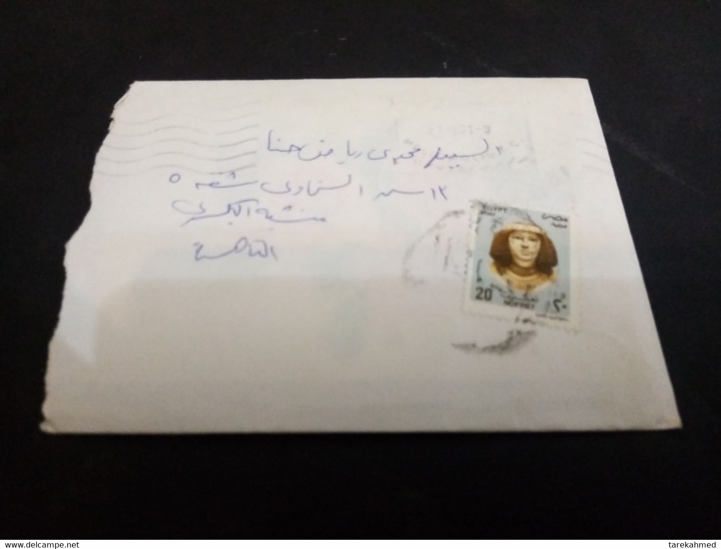 Egypt 2001 , A Cover Sent Locally With A Church Happy Christmas Card , Dolabh - Briefe U. Dokumente