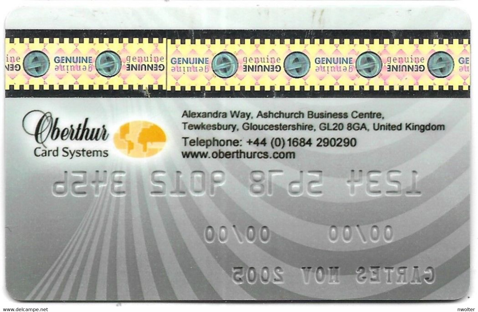 @+ Carte à Puce Demonstration VISA Oberthur - Golf - Salon Cartes 2005 - Ausstellungskarten