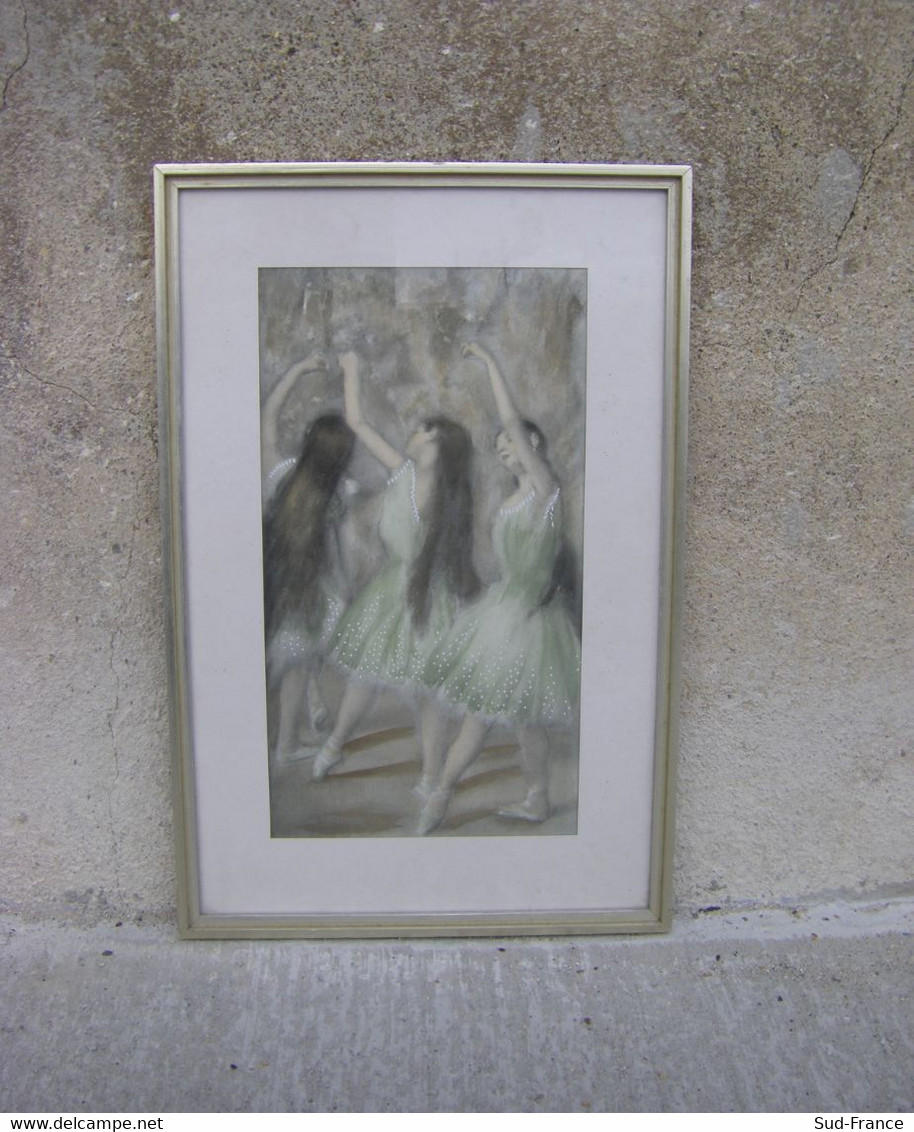 Copie De Edgar Degas Au Pastel Dims: 46 Cm De Haut; 30 Cm De Large. - Pastel