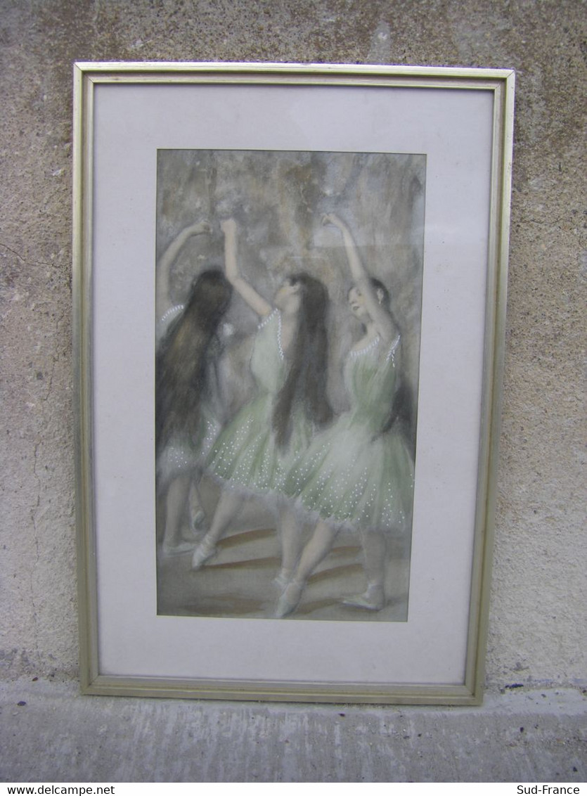 Copie De Edgar Degas Au Pastel Dims: 46 Cm De Haut; 30 Cm De Large. - Pastell