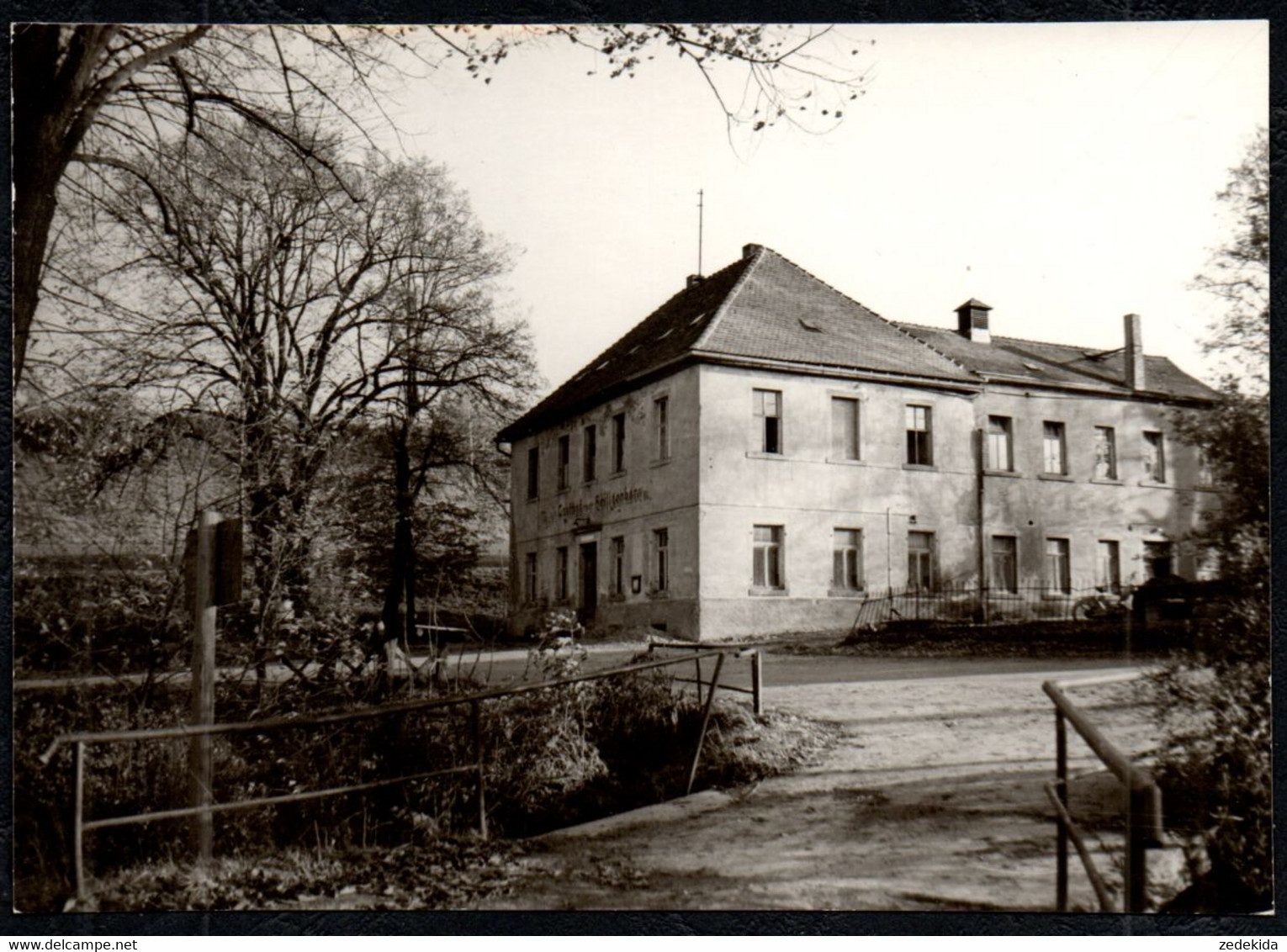 B0227 - Heiligenborn Bei Waldheim - Gasthof Gasthaus Gaststätte - Fotohaus Berger  - Foto - Waldheim