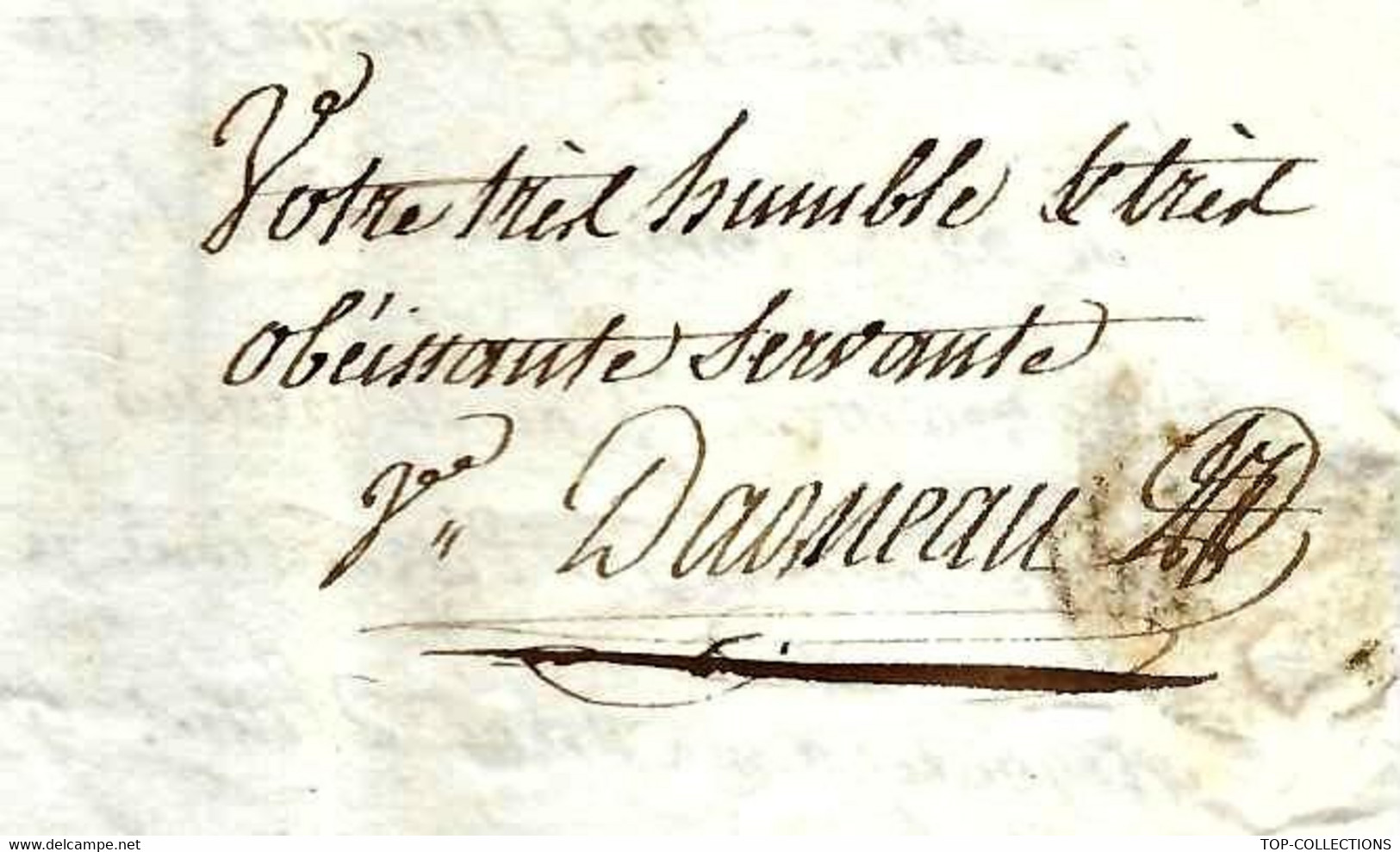 De Charenton Paris Par Vve Dagneau LETTRE Pour Nicolas Clary Banquier à Paris  VOIR HISTORIQUE - Historische Dokumente