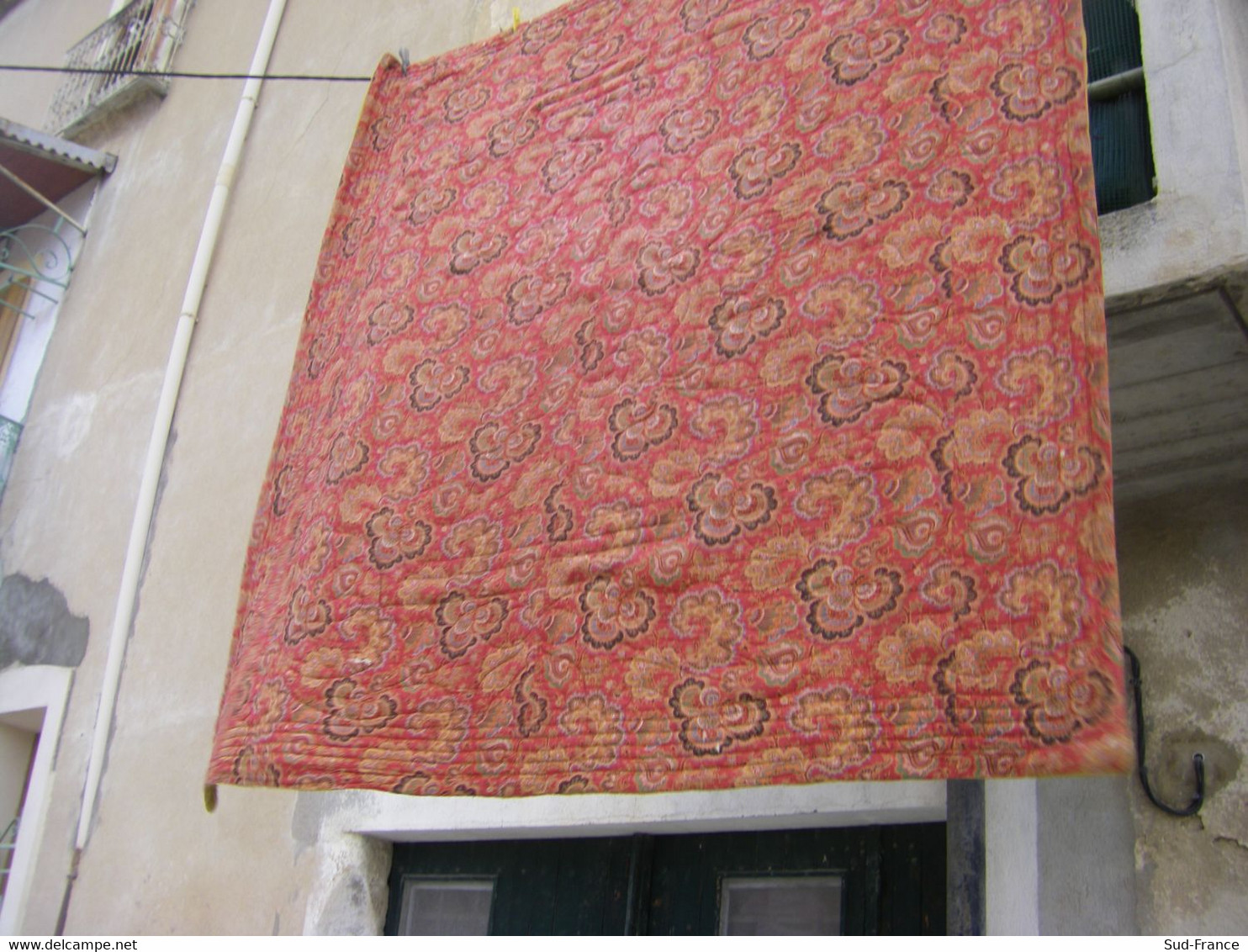 Dessus De Lit Provençal Ancien - Draps/Couvre-lits