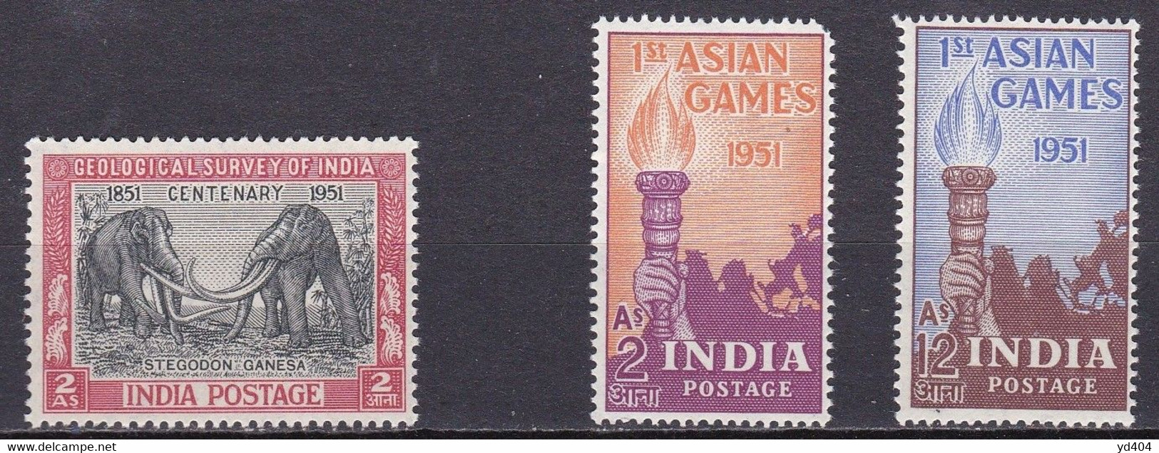 IN103- INDIA – INDE – 1951-52 – MNH ISSUES - MI # 218/226 - CV 104 € - Ungebraucht