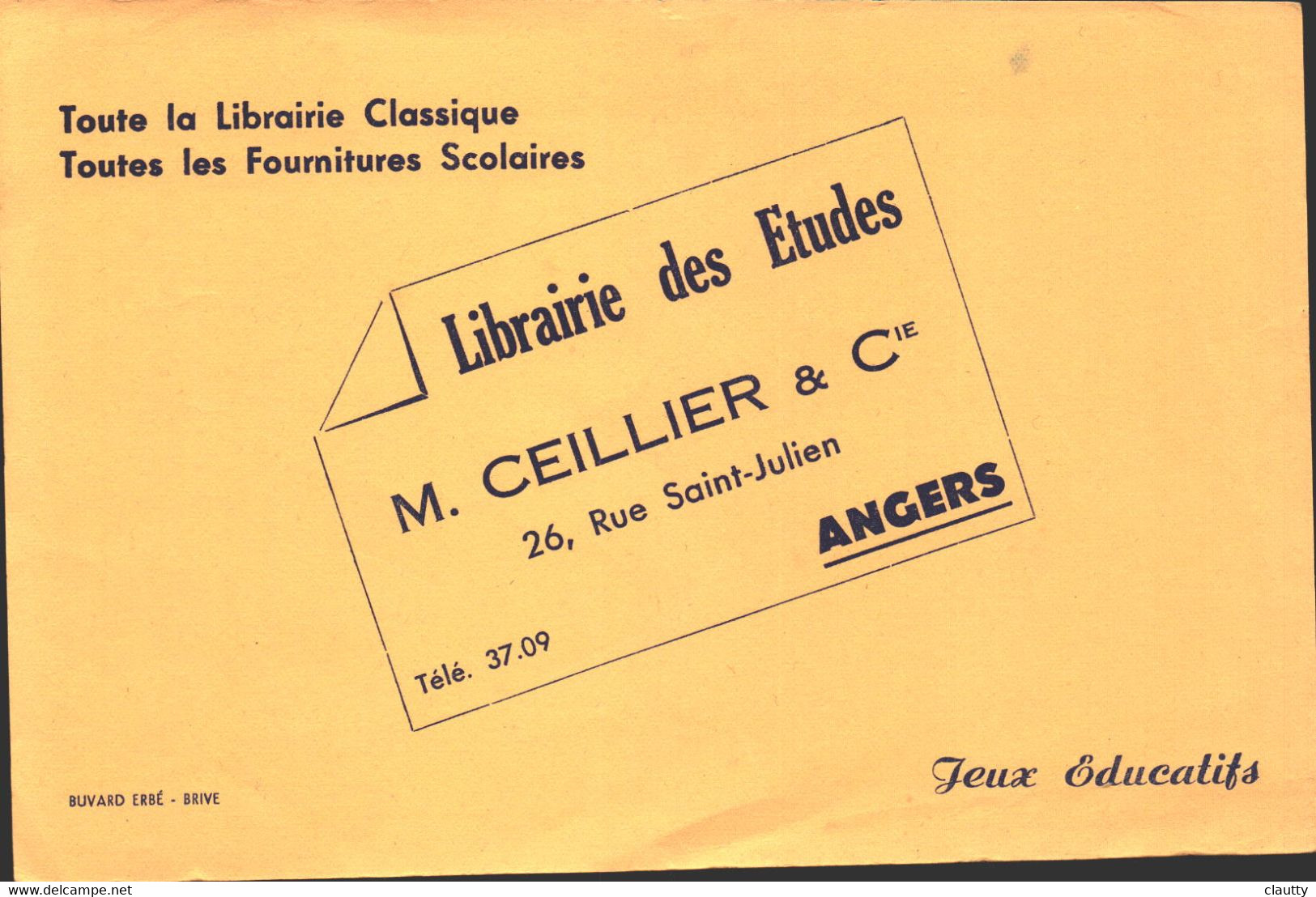 Buvard Toute La Librairie Classique , Librairie Des études Angers - Papeterie