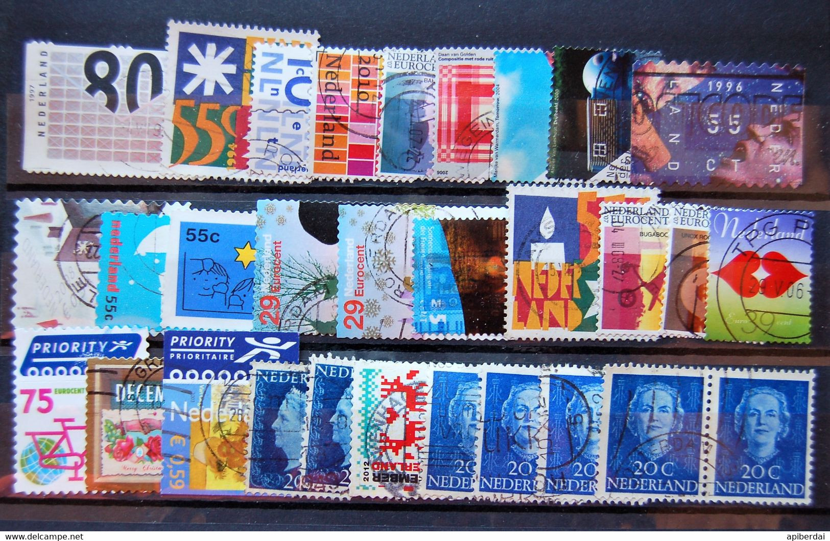 Nederland Pays Bas - Small Batch Of 30 Stamps Used XXIII - Collezioni
