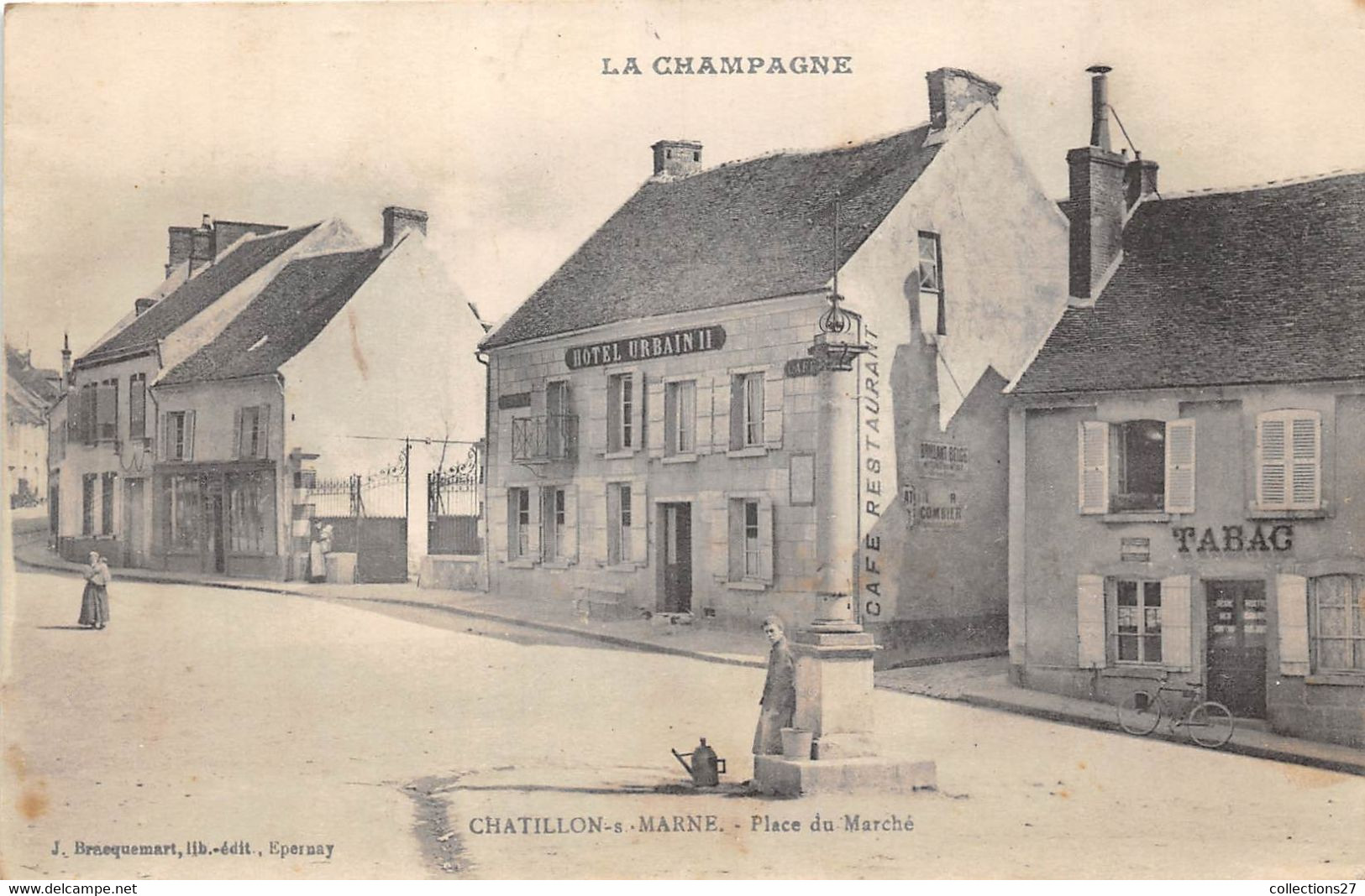 51-CHÂTILLON-SUR-MARNE- PLACE DU MARCHE - Châtillon-sur-Marne