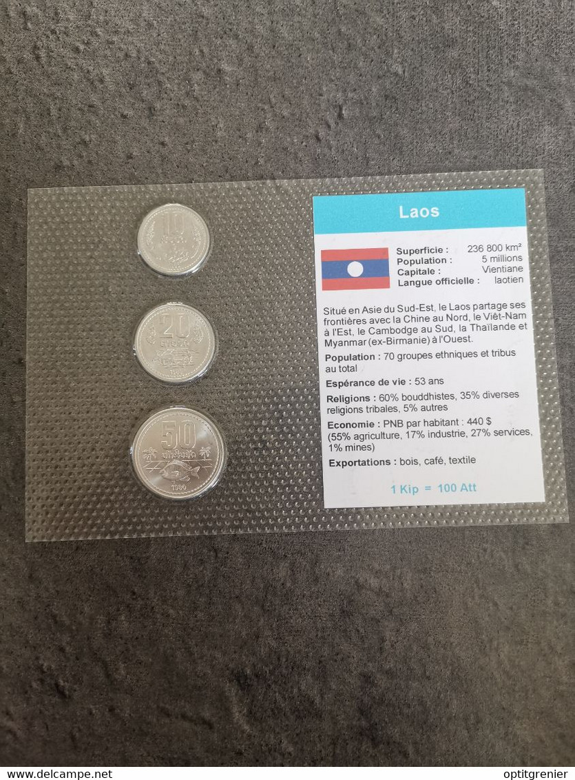 SET MONNAIES LAOS / UNC COINS - Laos