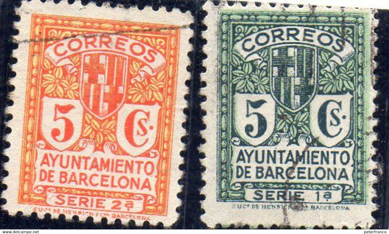B - 1932/4 Spagna - Barcellona - Stemma - Barcelona